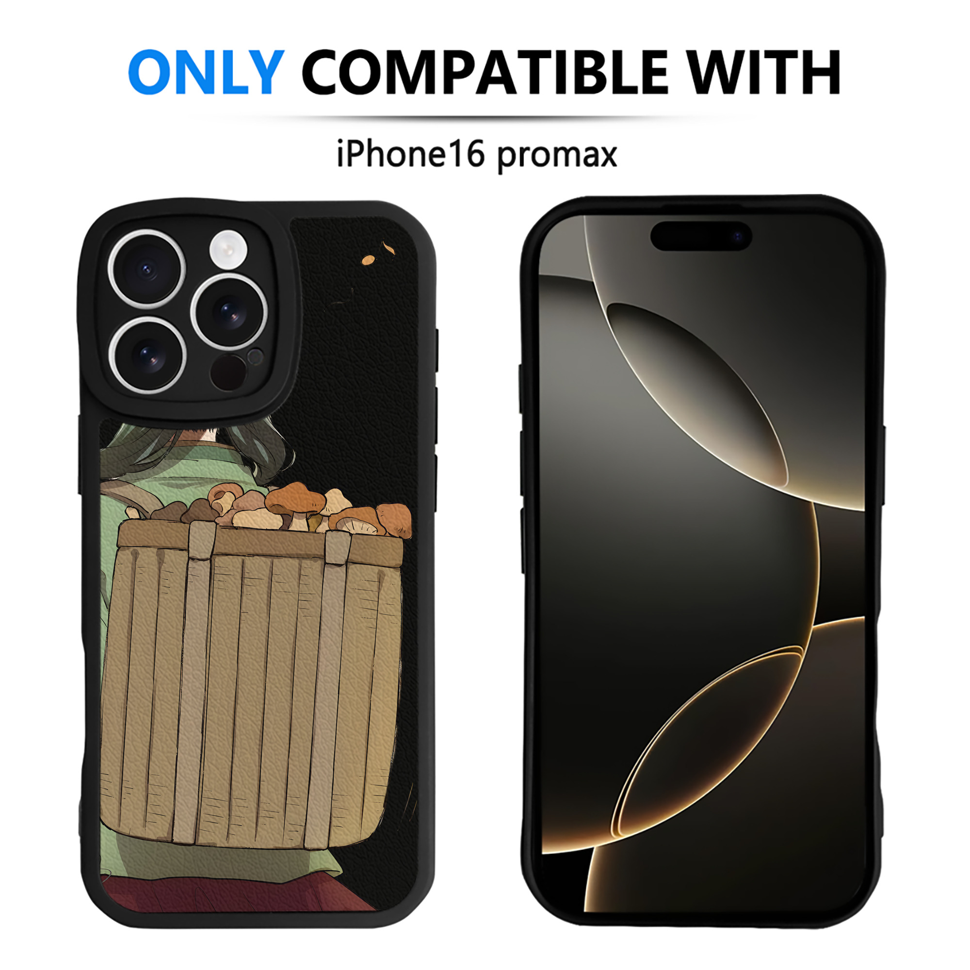 （画像用） 薬屋のひとりごと The Apothecary Diaries 【iPhone 16シリーズ対応】シリコンスマホケース（レザー調） 材質：シリコン